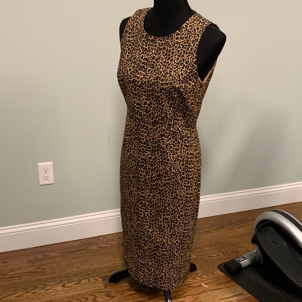 Leopard dress NWT J Crew